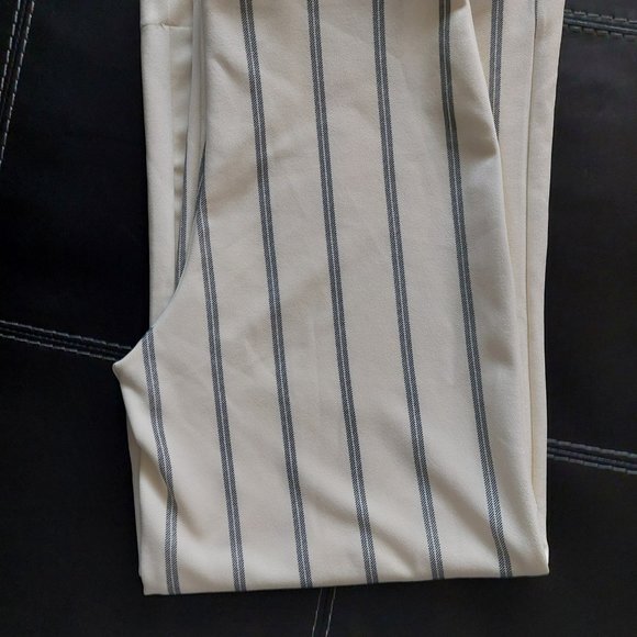 H&M white & blue stripped size small trousers - Picture 3 of 3